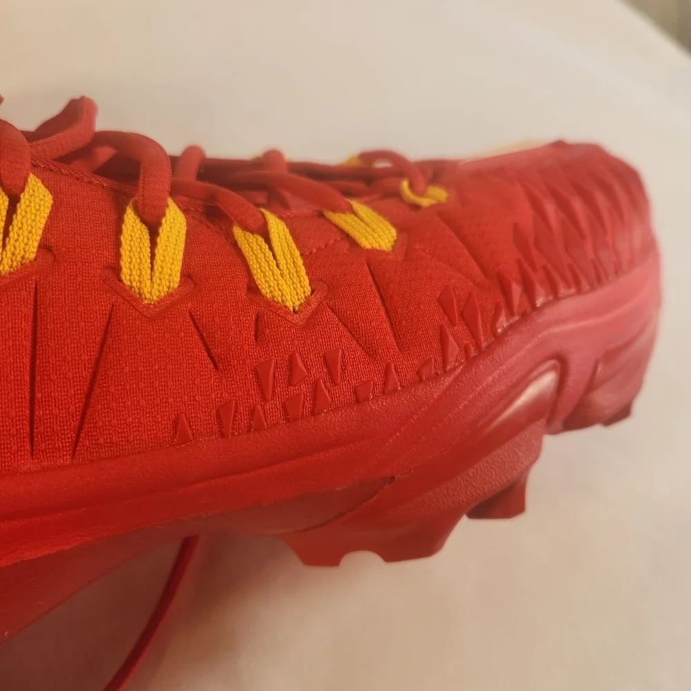 Nike Force Savage Pro Elite TD Cleat Size 15 Uni Red Yellow White